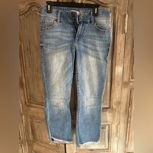 CAbi Hi Lo Crop Jeans